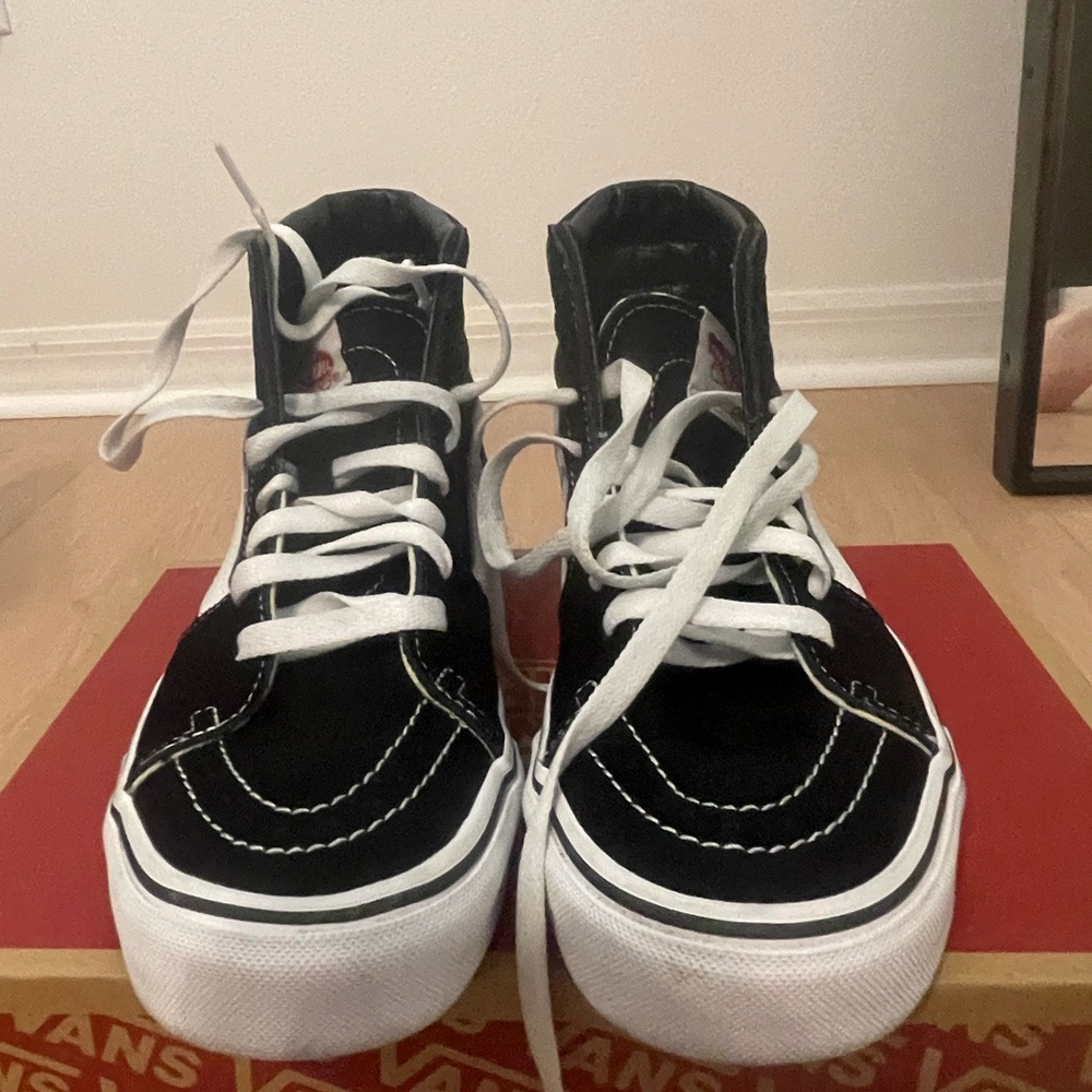 Vans Kids High-Top Sneakers - Black and White
